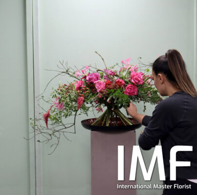 IMF Alumna Anahit Hakobyan with her handtied bouquet